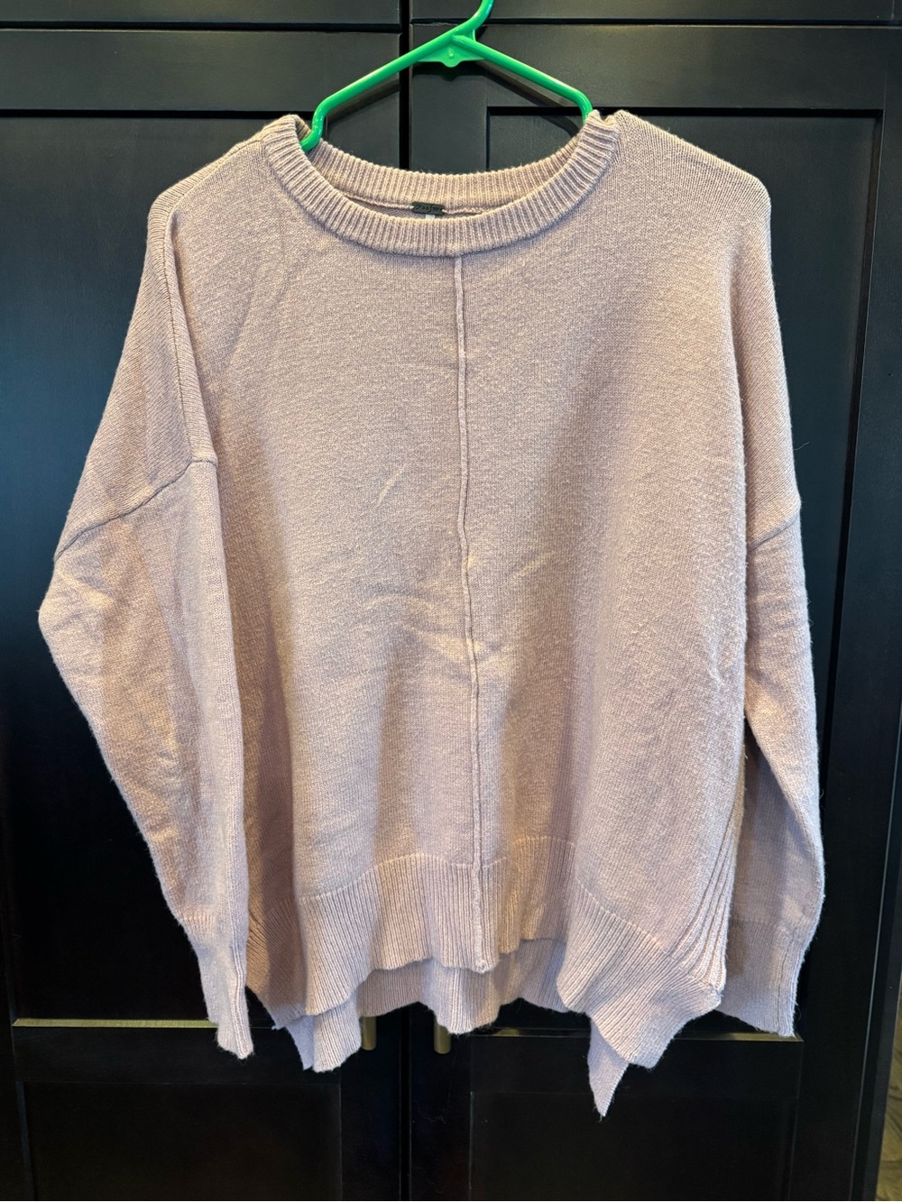 Poof! Dusty Mauve Oversized Crewneck Sweater